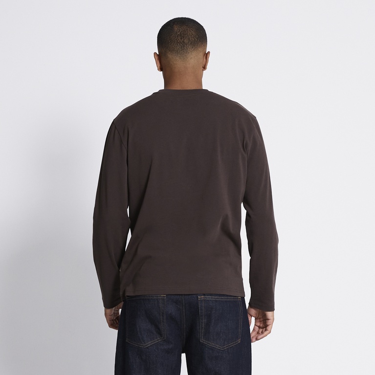 Long sleeve tee "Lion" Brown